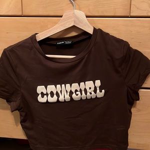 Brown, Shein, Croptop!